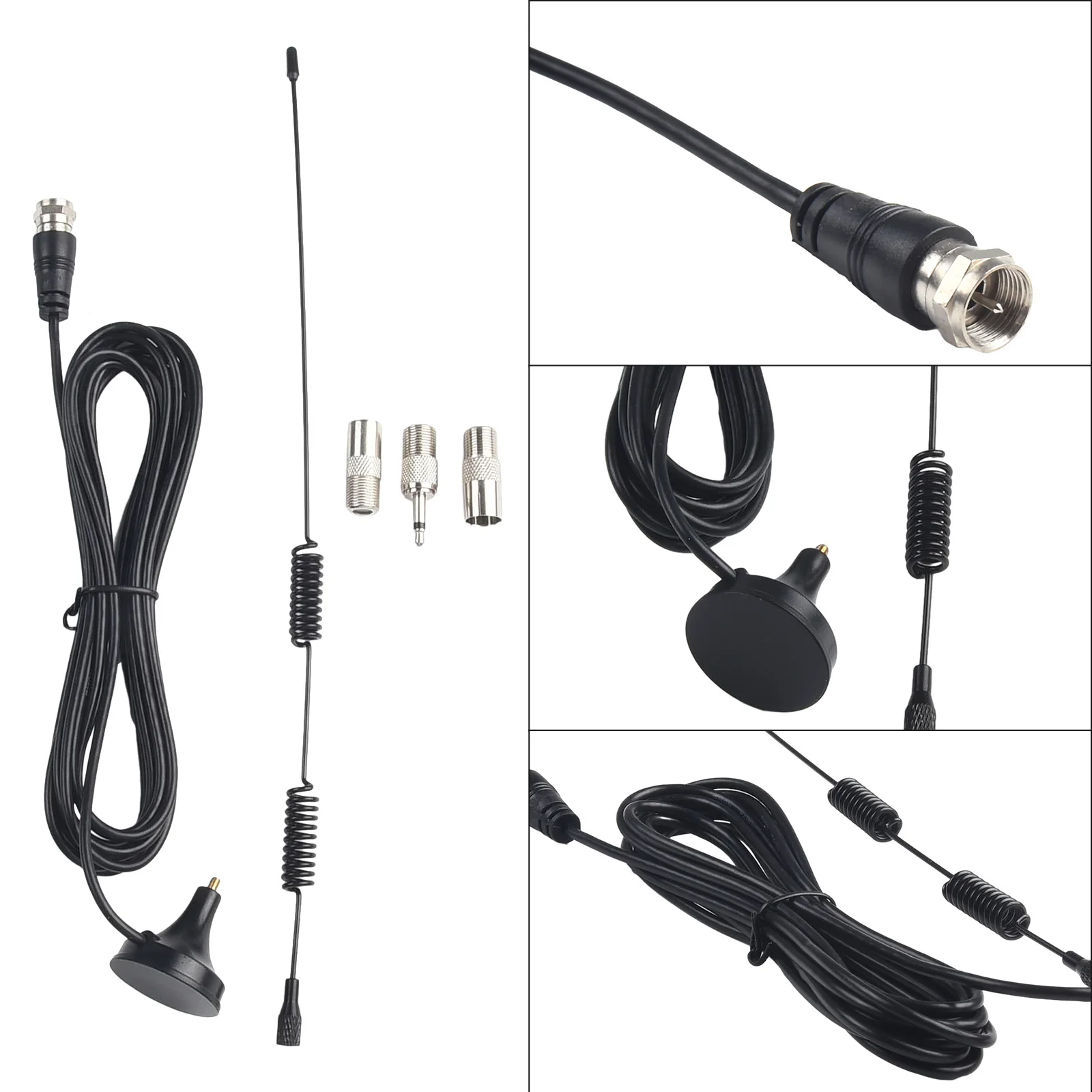 Indoor Digital Audio Antenna, Enhance FM AM Radio Reception, Magnetic Base Mount, Compatible With AV Audio Vedio Systems