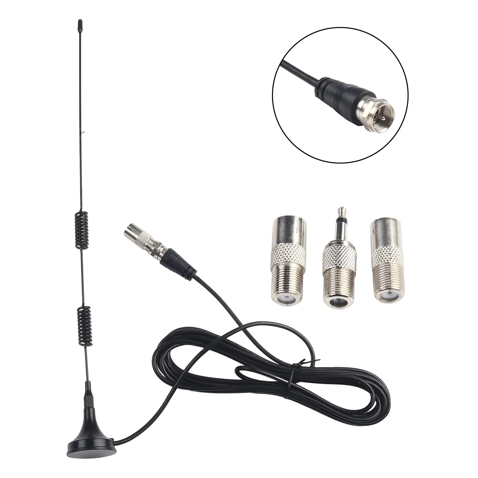 Indoor Digital Audio Antenna, Enhance FM AM Radio Reception, Magnetic Base Mount, Compatible With AV Audio Vedio Systems