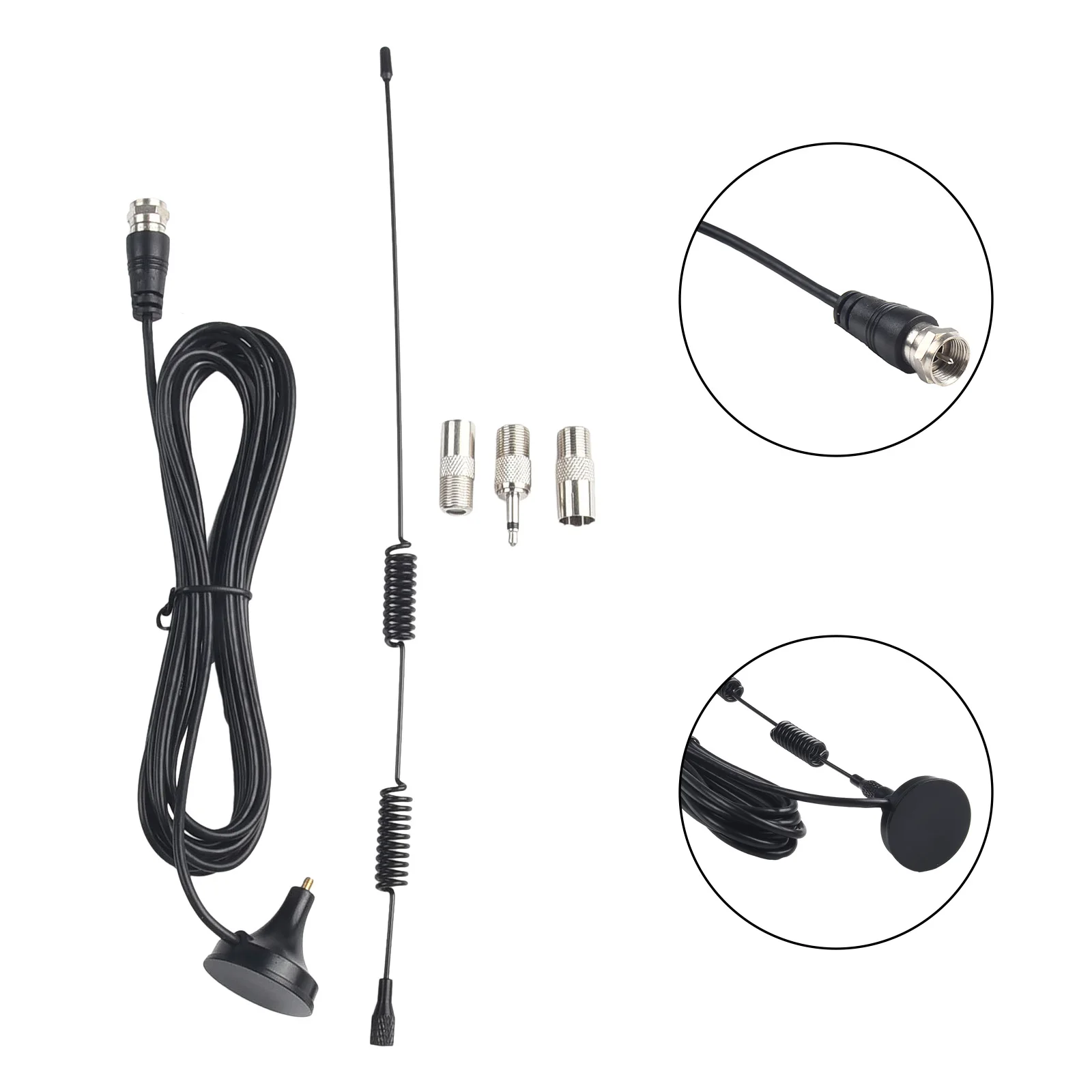 Indoor Digital Audio Antenna, Enhance FM AM Radio Reception, Magnetic Base Mount, Compatible With AV Audio Vedio Systems