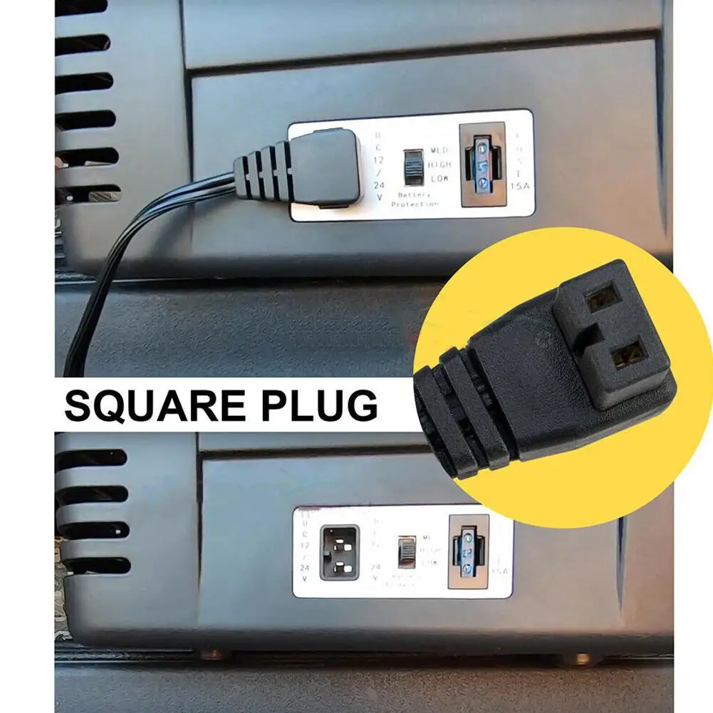 12V Car Refrigerator Power Cord Fridge Freezer Power Cord For ARB Car Cigarette Lighter Adapter Fridge Heater Extension Cable 2M