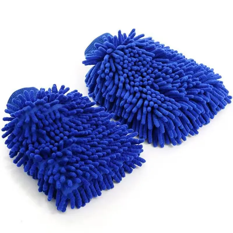 Car Wash Glove Coral Mitt Soft Anti-scratch for Car Wash Multifunction Thick Cleaning Glove Car Wax Detailing Brush
