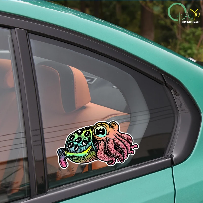 Self-Adhesive Decal CUTTLEFISH Car Sticker Waterproof Auto Decors on Bumper Rear Window Laptop