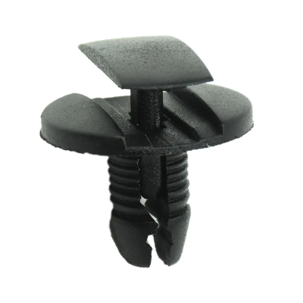 50Pcs Auto Fastener Clip For Peugeot Citroen Bumper Rivet Fender Fixed Clamp Black Plastic Retainer Trim Panel Retainer Fastener