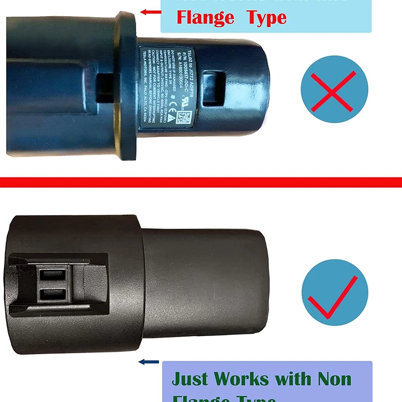 VASTZ Charger Lock for Tesla Model 3 Y Works with Non Flange Adapter Not Work with Model S/X 2017 to 2024 Car Accessories