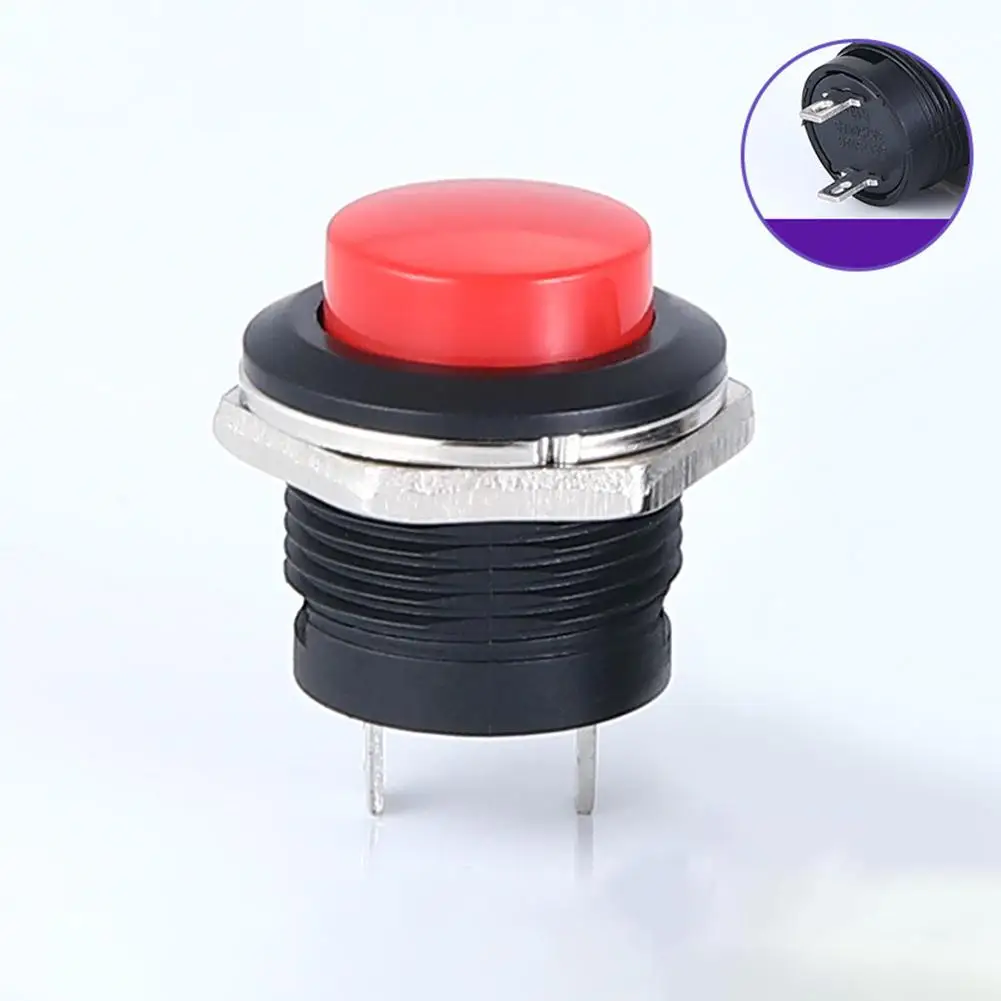12V Momentary Push Button Switches For Car Boat Truck Ignition Switch Replacement Parts 16mm OFF- ON Push Button Switch
