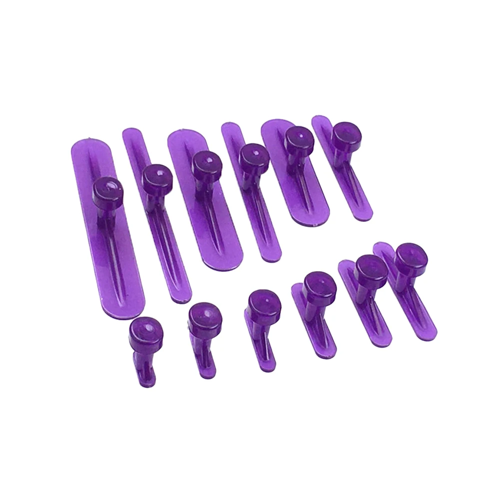 12pcs Glue Tabs Dent Removal Tools Dent Removal Tool Car Body Glue Tabs Nylon Auto Repair Part For Dent Lifter Slide Hammer
