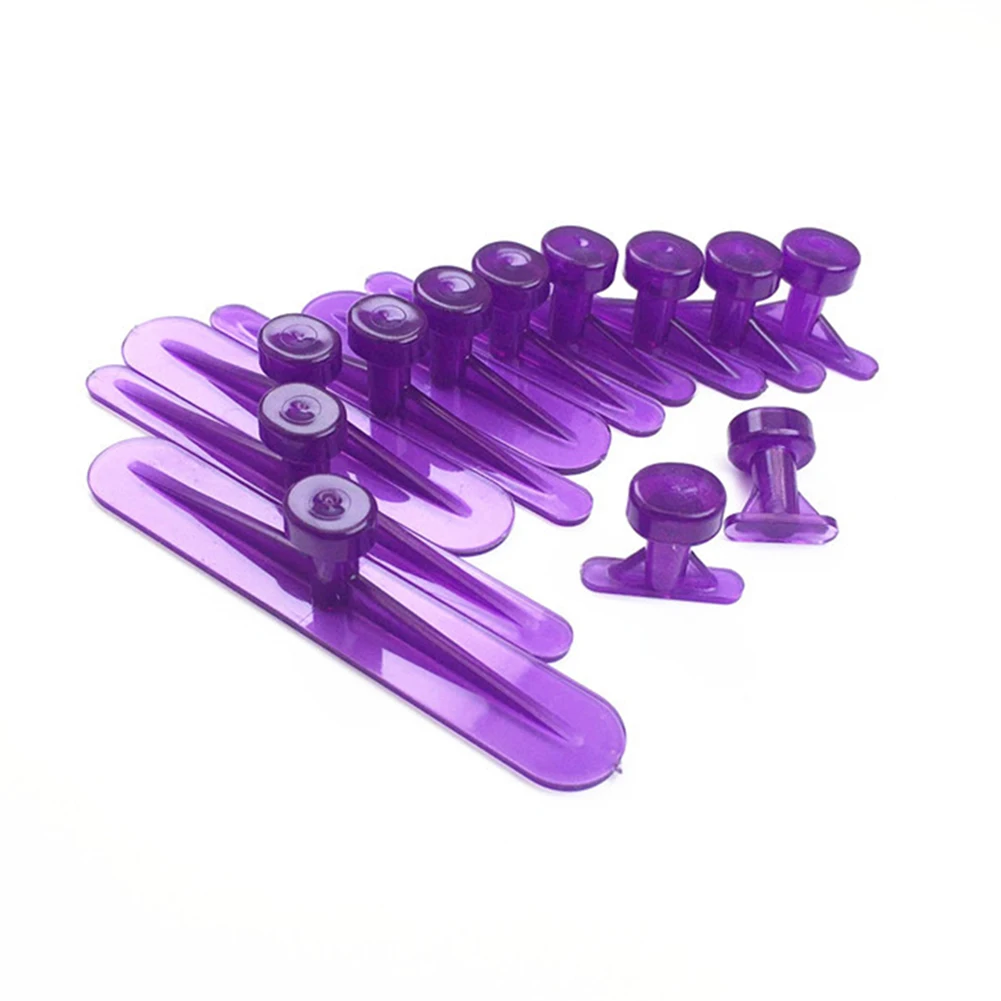 12pcs Glue Tabs Dent Removal Tools Dent Removal Tool Car Body Glue Tabs Nylon Auto Repair Part For Dent Lifter Slide Hammer