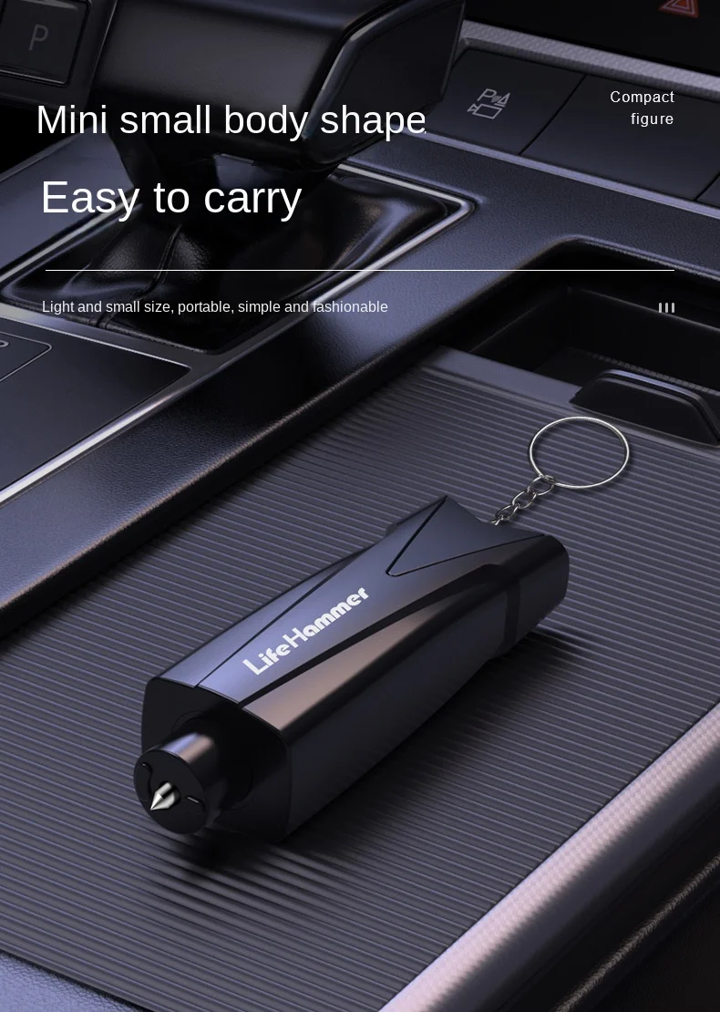 Car Safety Hammer Auto Emergency Glass Window Breaker Seat Belt Cutter Life-Saving Car Emergency Escape Hammer Survival Whistle