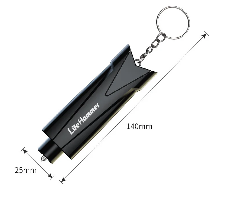 Car Safety Hammer Auto Emergency Glass Window Breaker Seat Belt Cutter Life-Saving Car Emergency Escape Hammer Survival Whistle