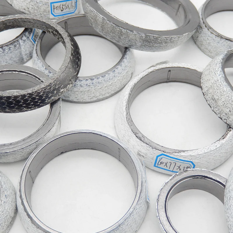 1pc 35mm-75mm Dia Car Muffler Exhaust Pipe Gasket Seal Ring Exhaust Tail Pipe Flange Donut Gasket Muffler Seal Ring