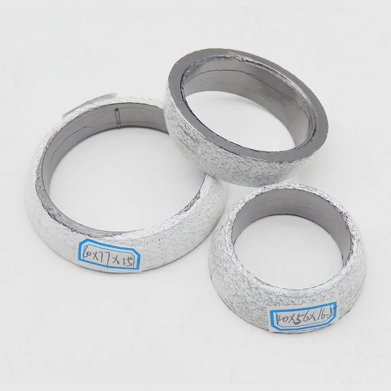 1pc 35mm-75mm Dia Car Muffler Exhaust Pipe Gasket Seal Ring Exhaust Tail Pipe Flange Donut Gasket Muffler Seal Ring