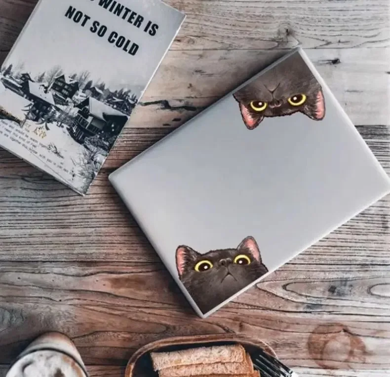 Probe Cat Creative Expression Car Stickers Electric Motorcycle Body Triangle Window Luggage Laptop Stickers Fun Car Stickers