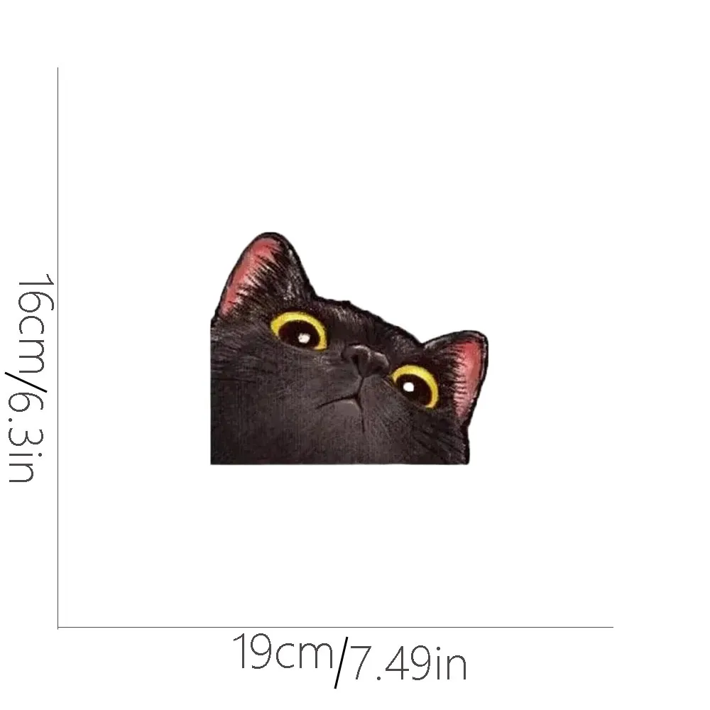 Probe Cat Creative Expression Car Stickers Electric Motorcycle Body Triangle Window Luggage Laptop Stickers Fun Car Stickers