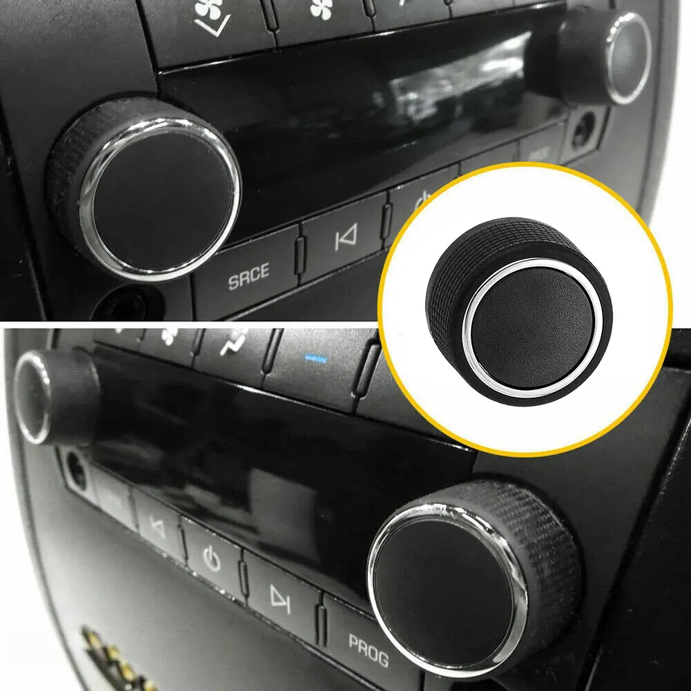 1/2Pcs Car Rear Radio Audio Volume Control Knob Replacement for Chevrolet Silverado Tahoe GMC Acadia Sierra Yukon 2007-2013
