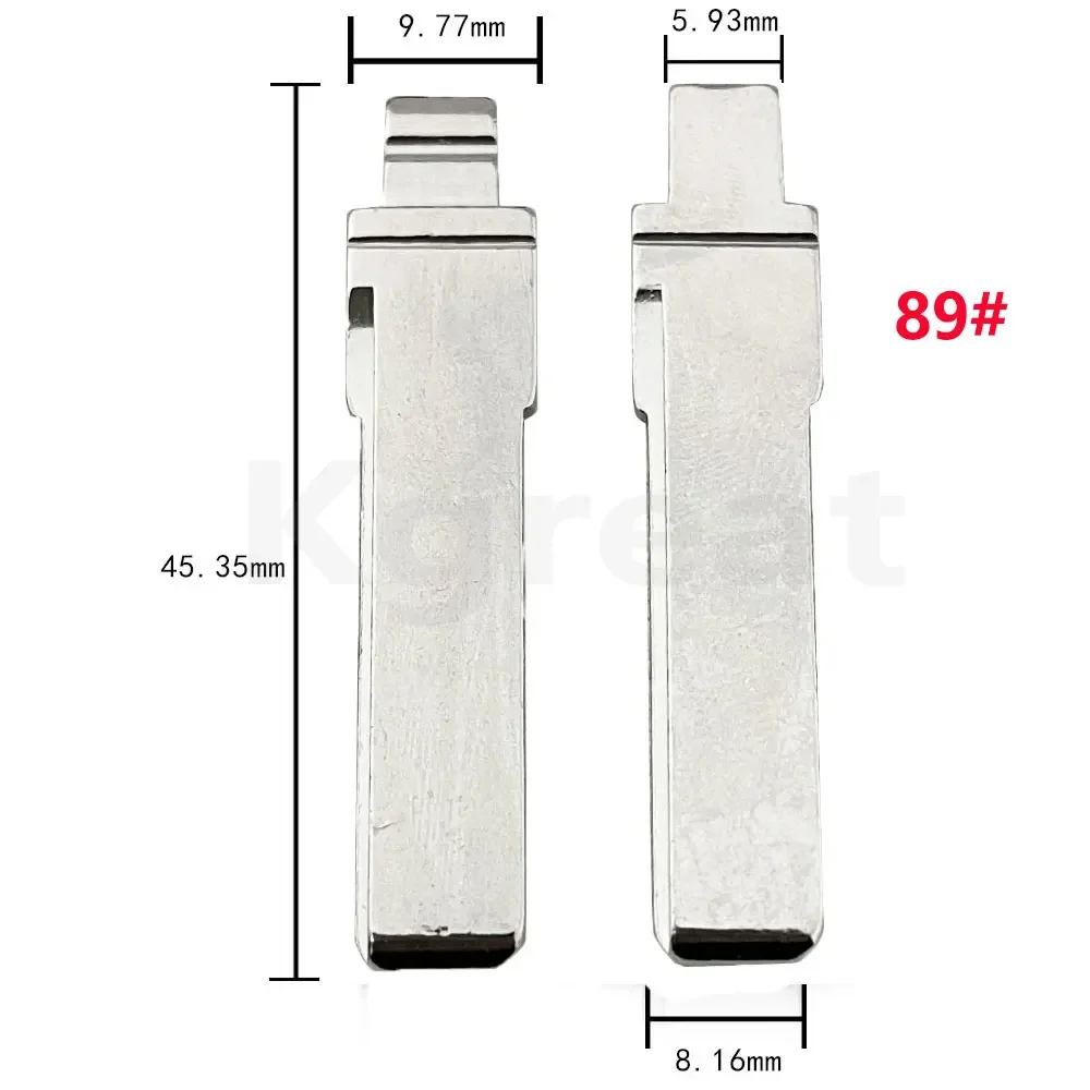 10pcs 31# 86# 89# HU66 Metal Uncut Blank Flip Remote Key Blade for VW Passat Bora Seat Skoda Audi for Keydiy KD Xhorse VVDI JMD