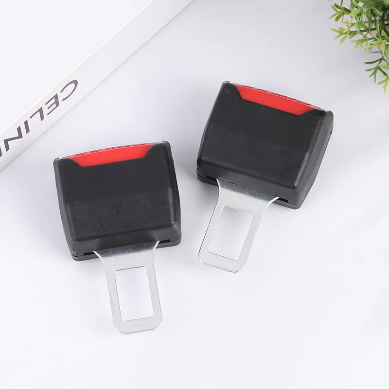 2Pcs Car Seat Belt Clip Extender Safety Seatbelt Lock Buckle Plug Thick Insert Socket Extender Safety Buckle Car Accessories