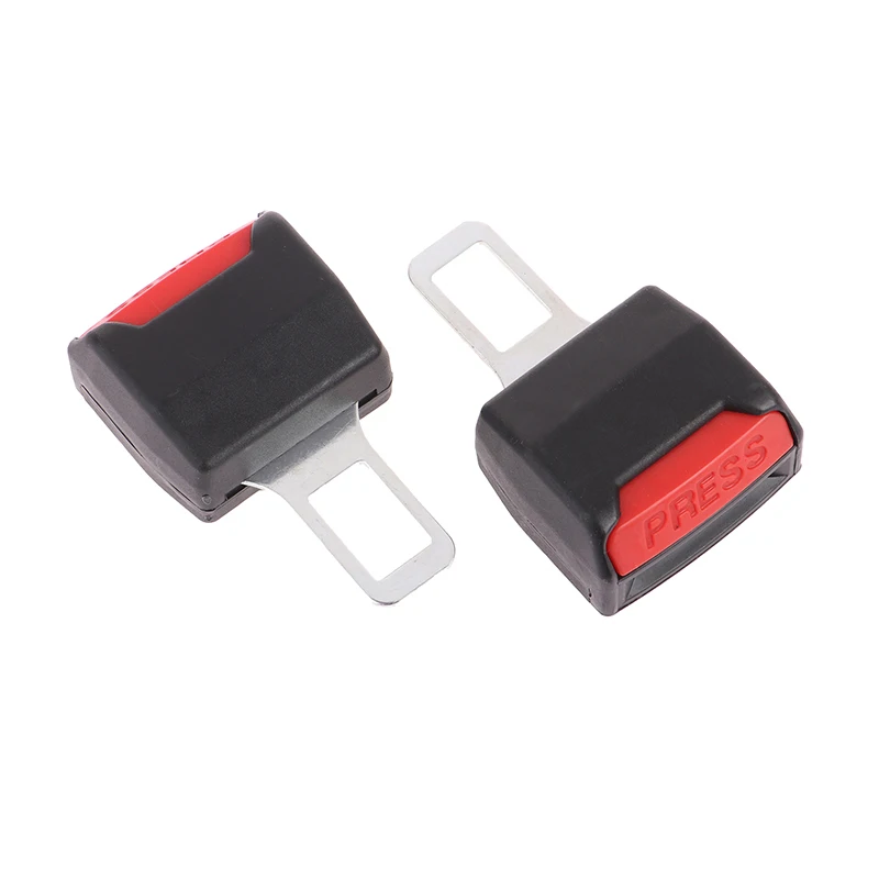 2Pcs Car Seat Belt Clip Extender Safety Seatbelt Lock Buckle Plug Thick Insert Socket Extender Safety Buckle Car Accessories