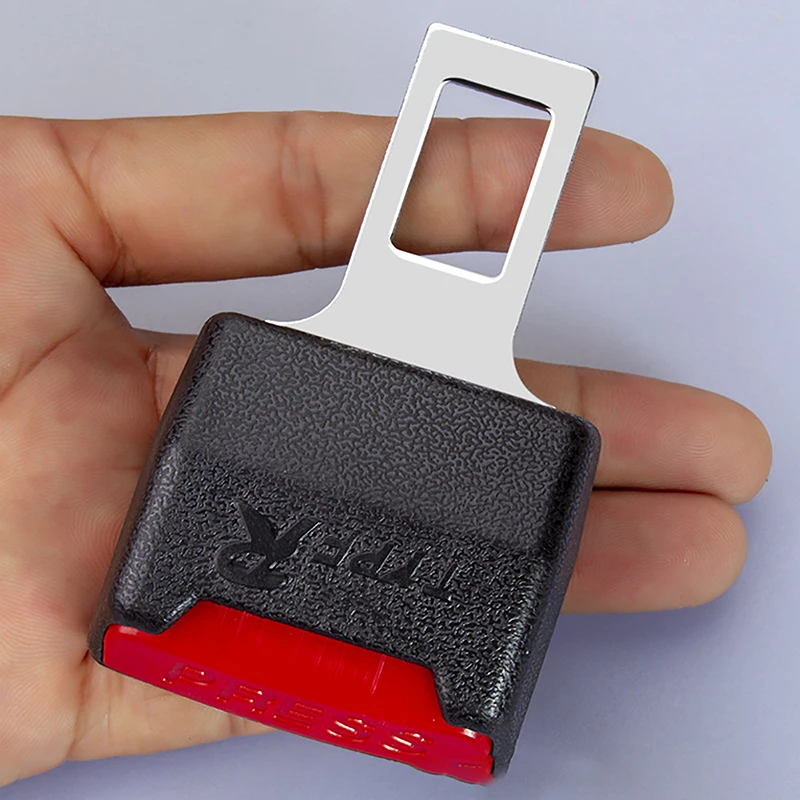 2Pcs Car Seat Belt Clip Extender Safety Seatbelt Lock Buckle Plug Thick Insert Socket Extender Safety Buckle Car Accessories