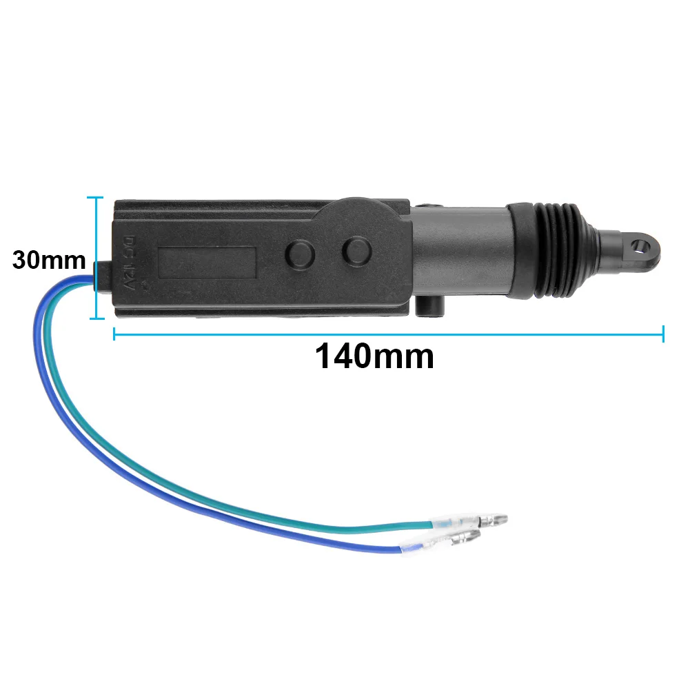 2/5 Wire Universal Car Electric Remote Central Door Lock Actuator Auto Heavy-Duty 12V Power Locking System Single Gun Type Kit