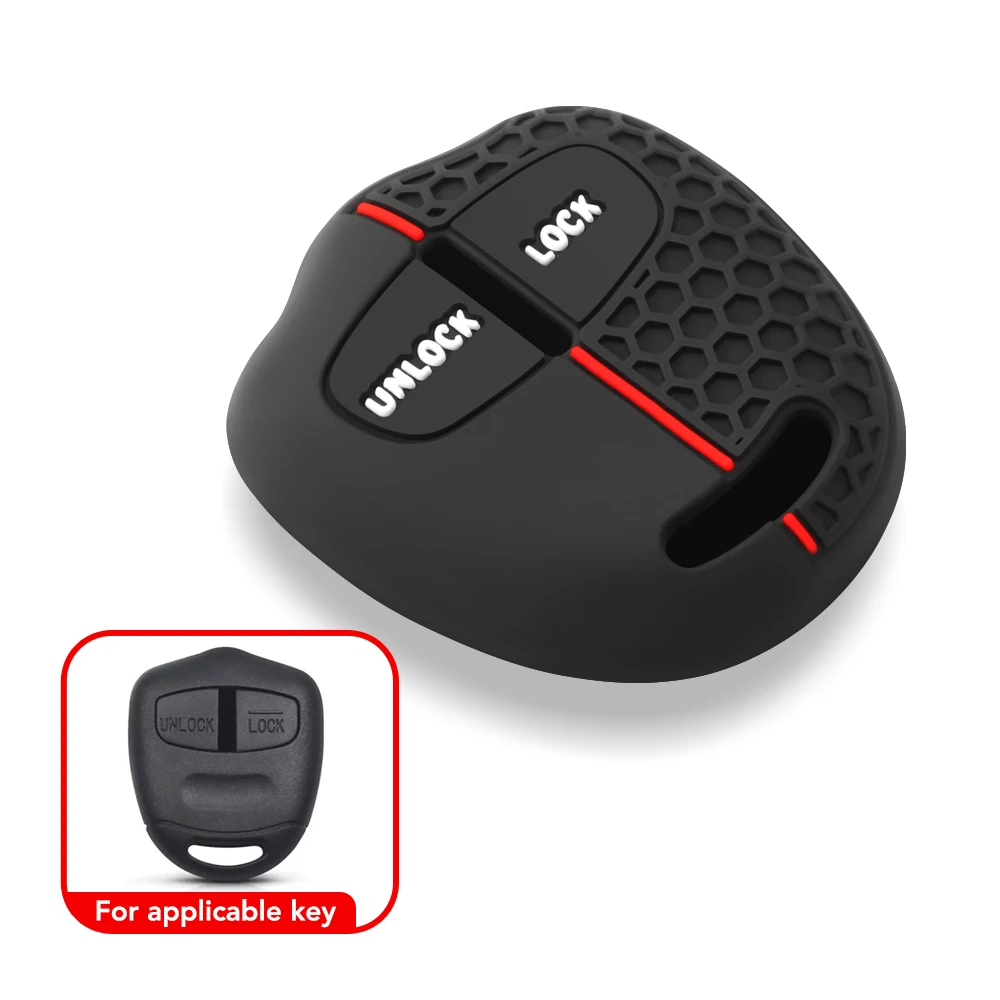Silicone Car Key Case Protector Holder Fit for MITSUBISHI Triton Pajero Outlander ASX Lancer MIT8 Lama 2008-2012