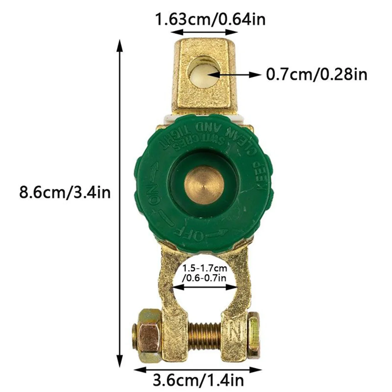 Universal Car Battery Switch Quick Cut-off Switch Battery Disconnect Isolator Switch Battery Auto Accessories for Boat Marine