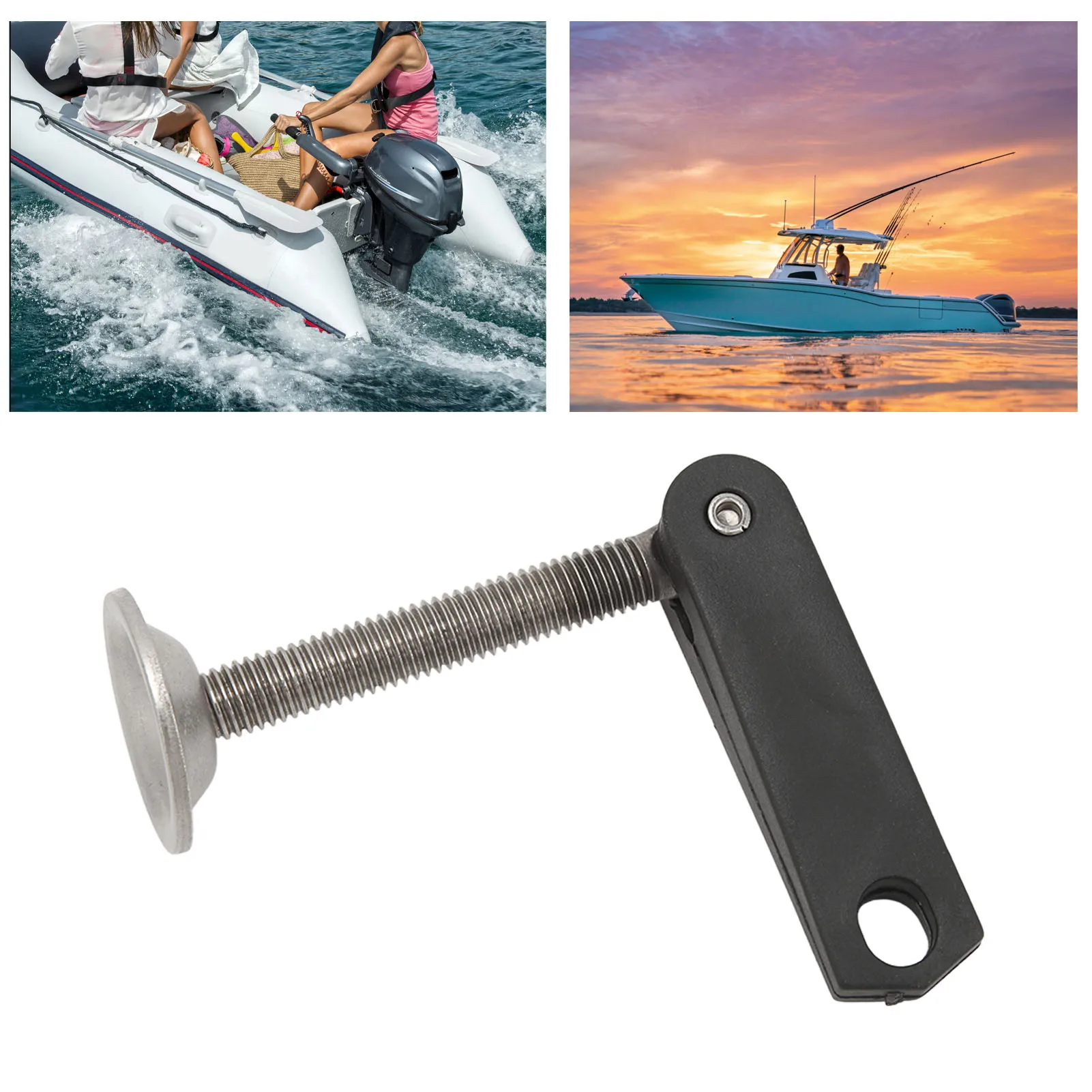 Outboard Motor Mirror Clamping Handle Screw 6E0 43118 00 for 4HP 5HP 6HP 8HP 9.9HP 15HP 2 Stroke Engine 6E0 43118 01