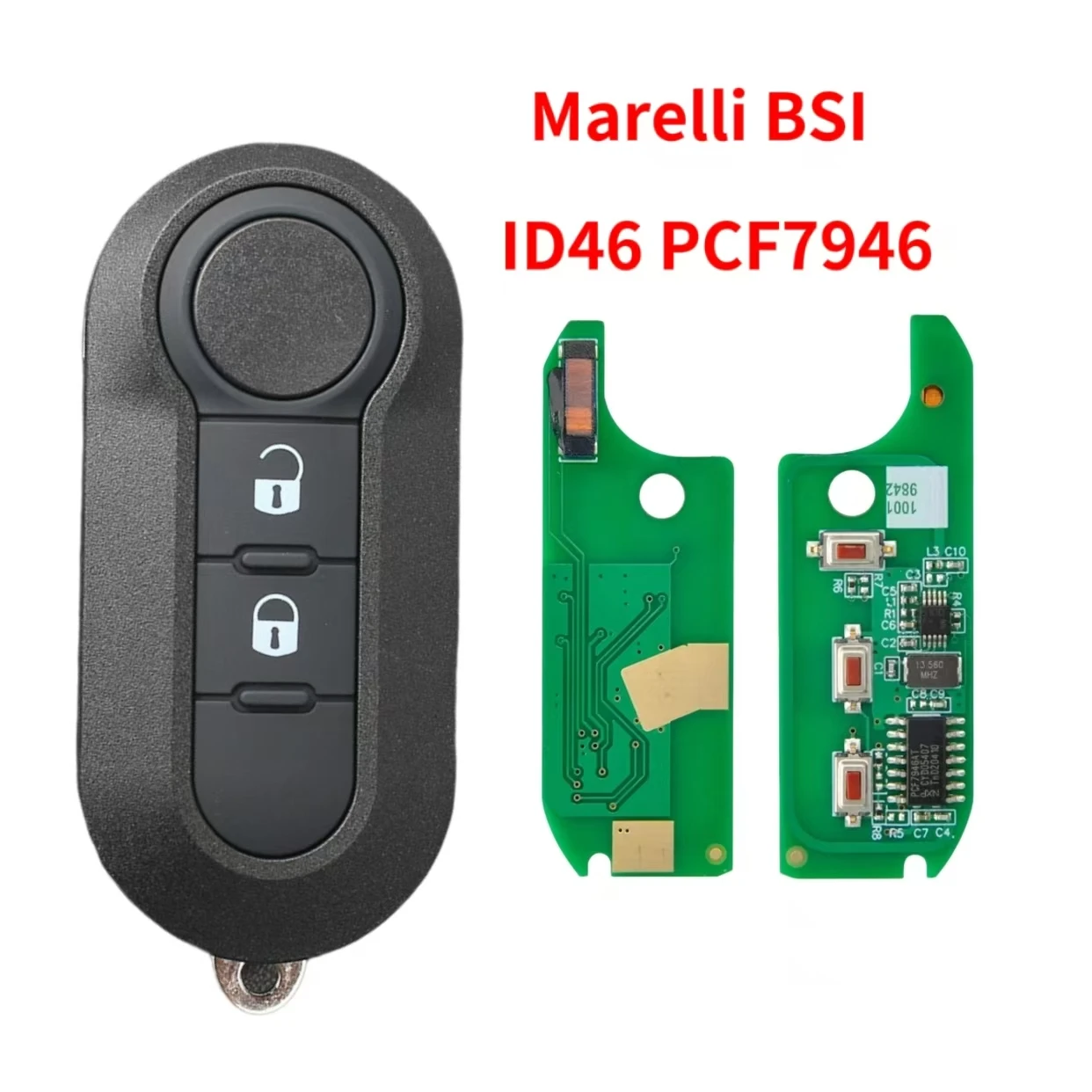 JINGXIN Car Key For Fiat 500L Ducato For Citroen Jumper For Peugeot Boxer 2008-2015 Marelli BSI FCC RX2TRF198 PCF7946 433ASK Key