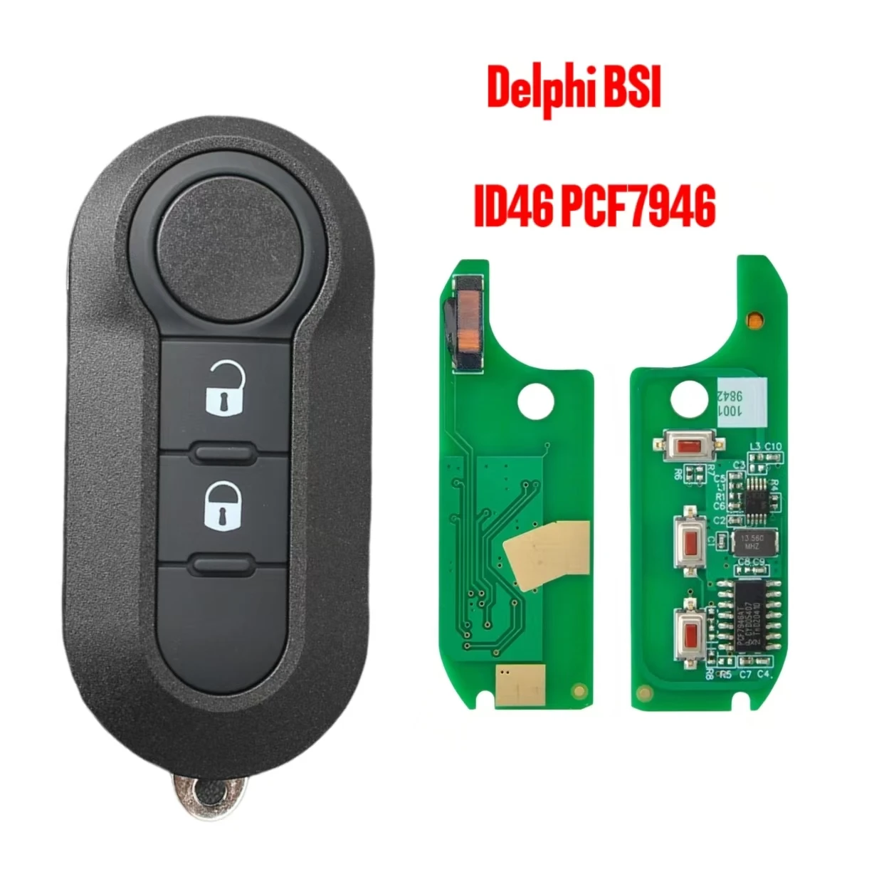 JINGXIN Car Key For Fiat 500L Ducato For Citroen Jumper For Peugeot Boxer 2008-2015 Marelli BSI FCC RX2TRF198 PCF7946 433ASK Key