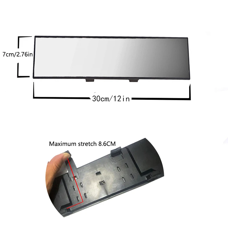 Universal Anti-Glare Wide Angle Convex Rearview Mirror Car Interior Rear View Baby Child Seat Safety Monitor Blue Sun Visor Gogg