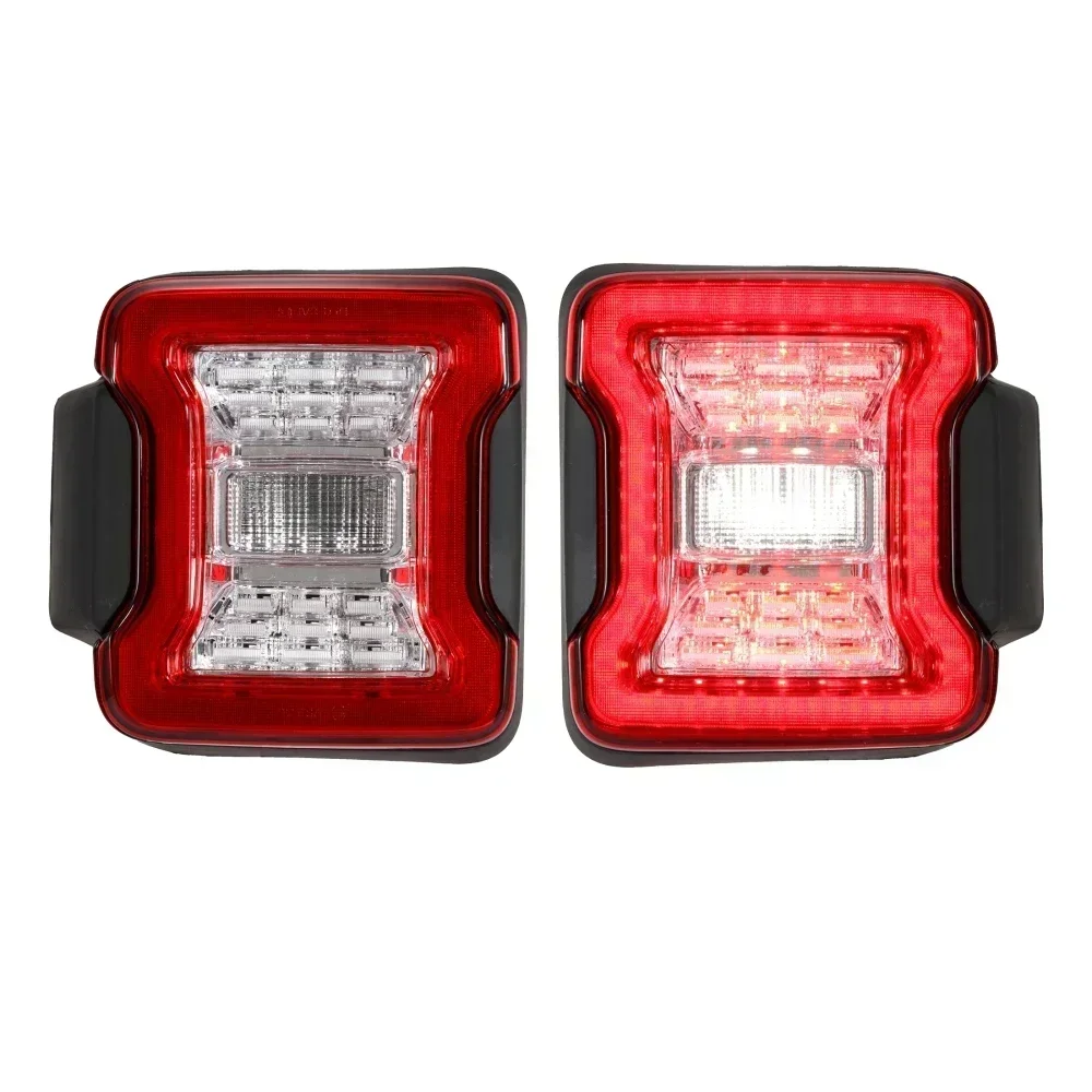 For Jeep Wrangler JK 2007-2017/JL 2018+ LED Tail Light Rear Reverse Brake Lamp Turn Signal Light Daytime Running Lamp EU Version