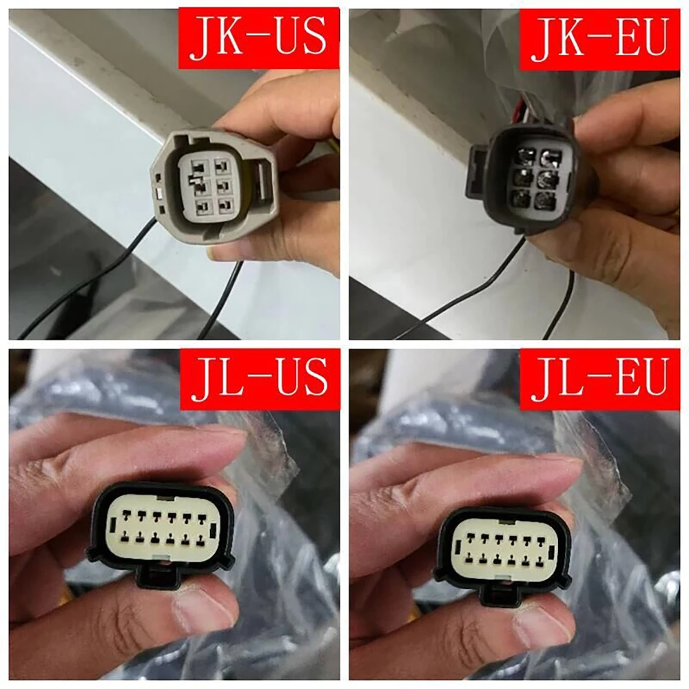 For Jeep Wrangler JK 2007-2017/JL 2018+ LED Tail Light Rear Reverse Brake Lamp Turn Signal Light Daytime Running Lamp EU Version