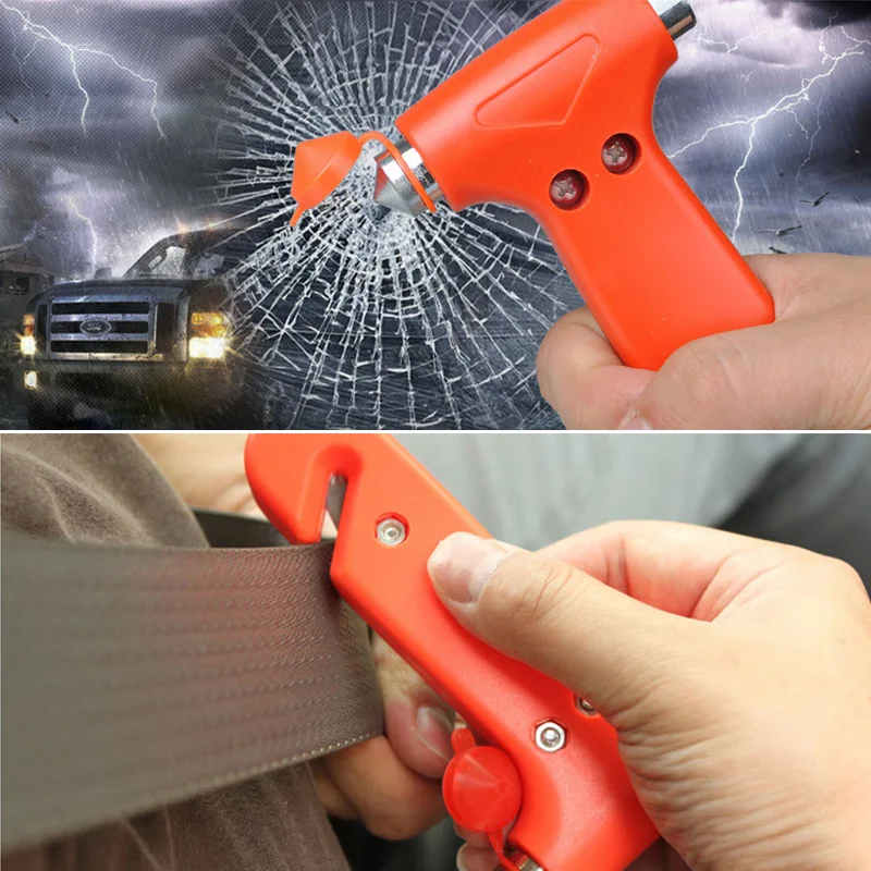 Car Safety Hammer Auto Emergency Glass Window Breaker Cut Seat Belt Emergency Rescue Escape Tool Vehicle Car Safety Accessories