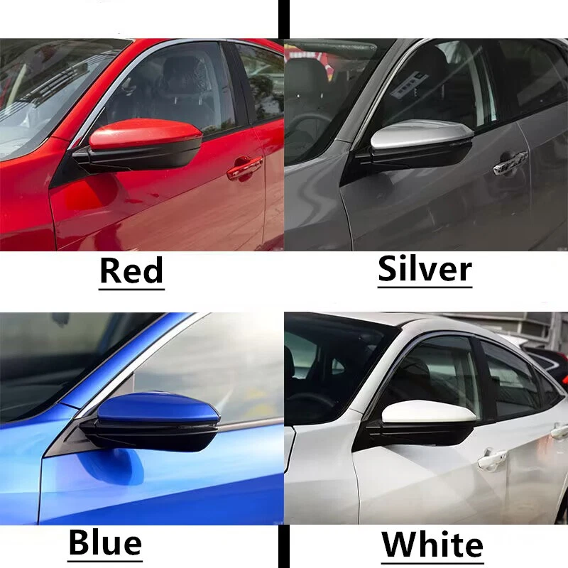 Black/White/Red/Blue/Sliver/Unpainted Side Rearview Mirror Cover Housing For Honda Civic 10th 2016-2021 Car Exterior Accessories
