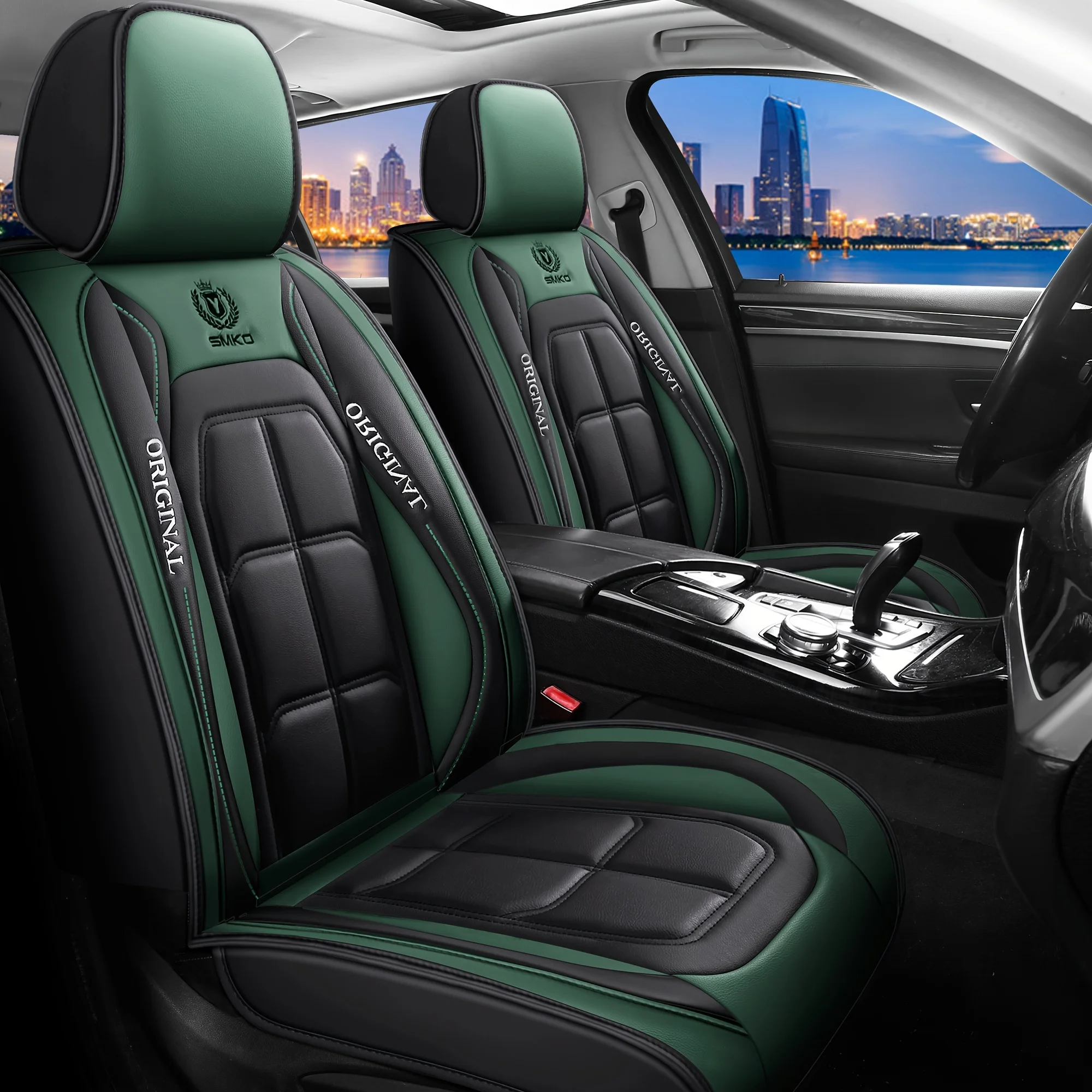 All inclusive seat cover, full leather car seat cushion, Driver's seat cover or passenger seat cover, all season universal pad