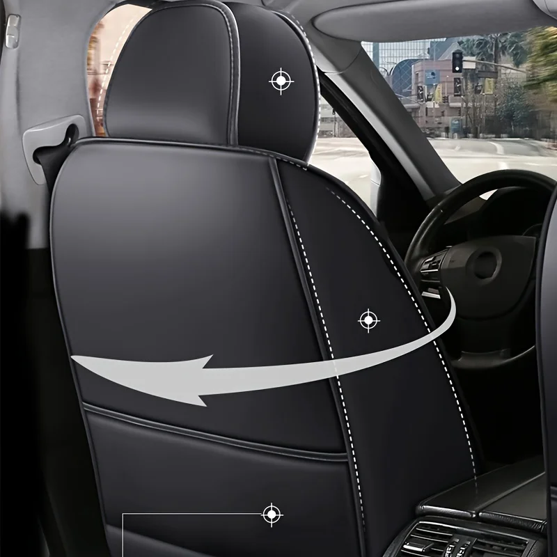 All inclusive seat cover, full leather car seat cushion, Driver's seat cover or passenger seat cover, all season universal pad