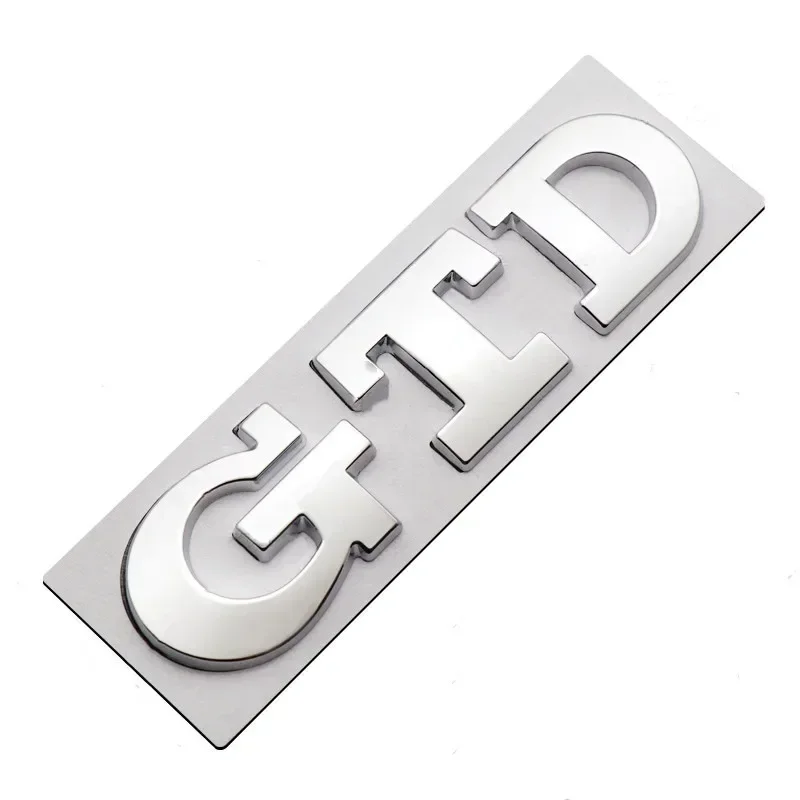 3D Metal Letters Car Rear Trunk Badge GTD Logo Emblem For Volkswagen VW Golf 7 6 5 4 GTD Sticker MK2 MK4 MK5 MK6 MK7 Accessories