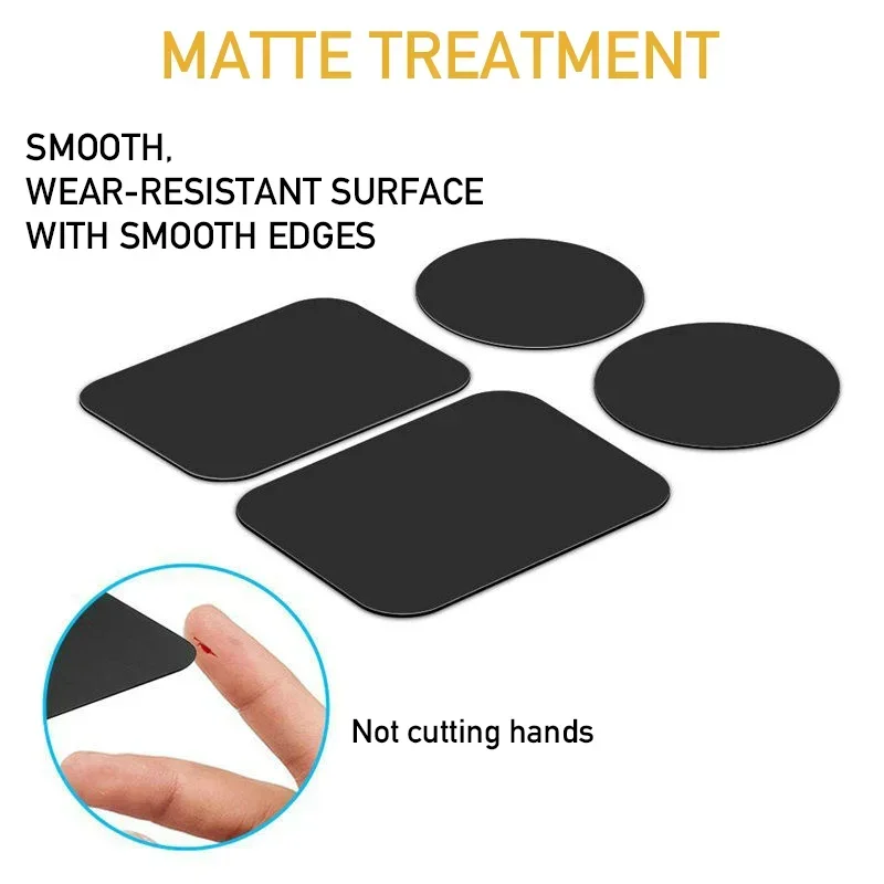 Magnetic Metal Plate For Car Phone Holder Universal Iron Sheet Disk Sticker Mount Mobile Phone Magnet Stand For IPhone Huawei