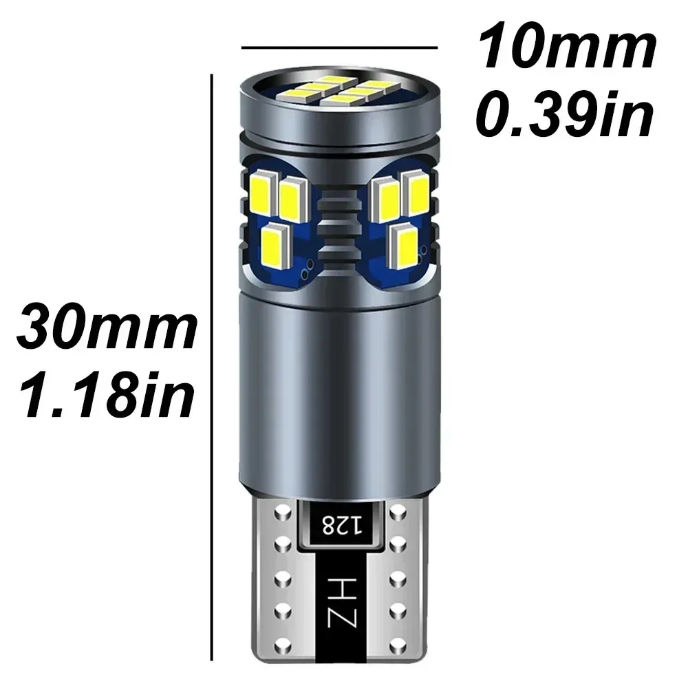 2X T10 LED Canbus No Error W5W LED Bulb Auto Lamp 2016 18SMD Car Interior Light W5YW 194 168 501 LED Car Lights 6000K White 12V