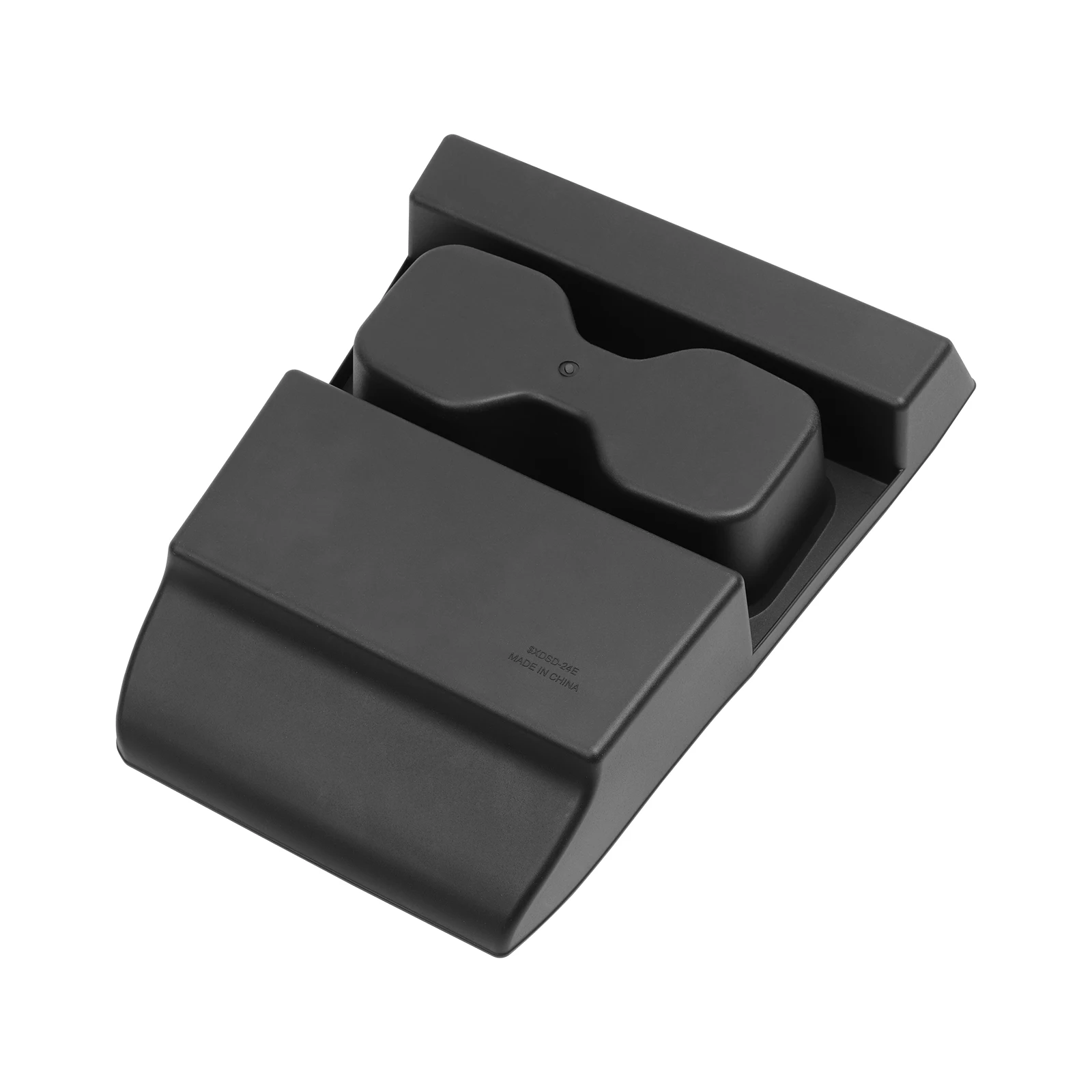 Smabee for Hyundai Santa Fe 2024 2025 2026 Car Central Lower Layer Storage Box Cup Holder TPE Organizer Tray Accessories Tidying