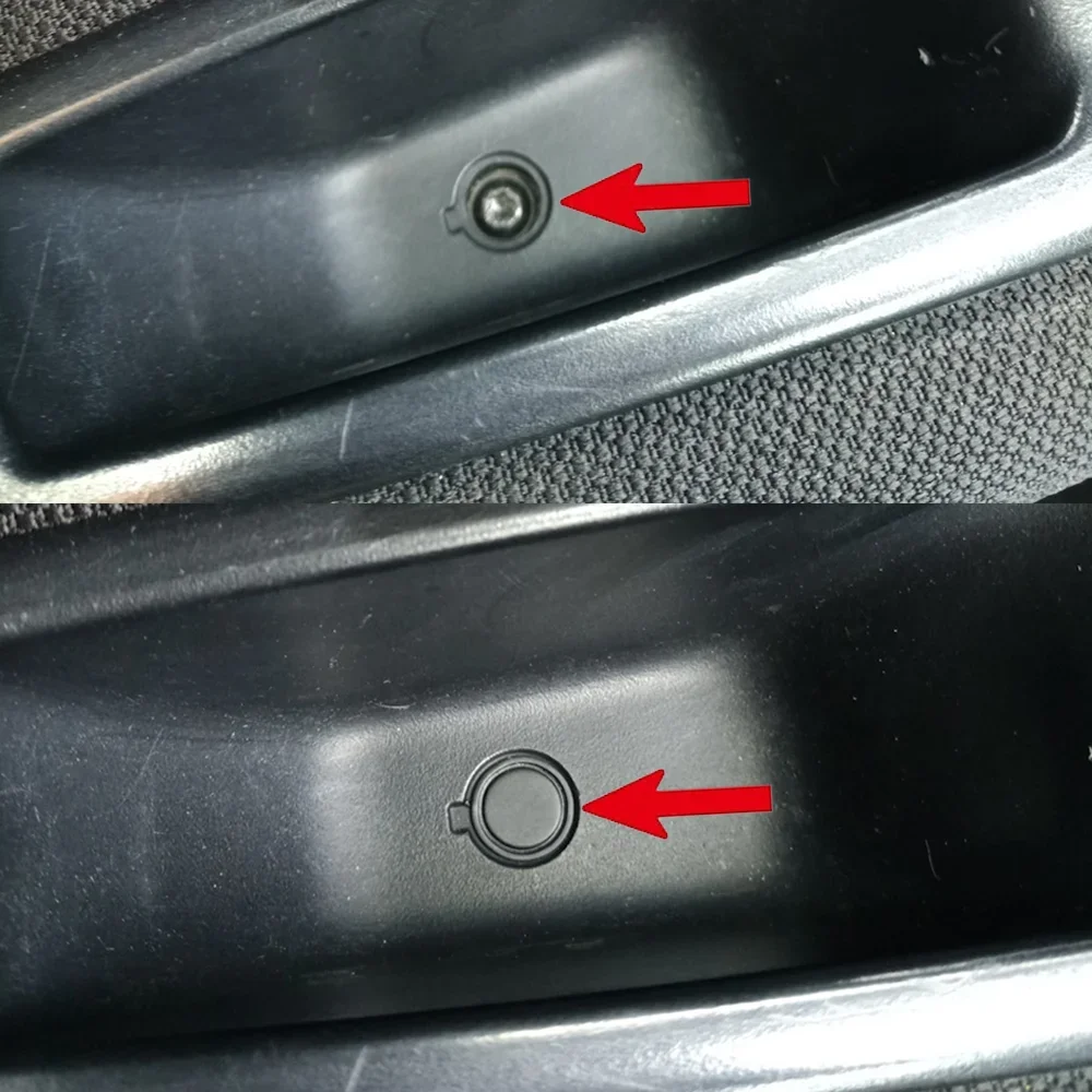 4x Car Interior Front Door Handle Storage Box Screw Plug Cap For Renault Megane II III Fluence Grand Scenic 2003-2016 7703074513