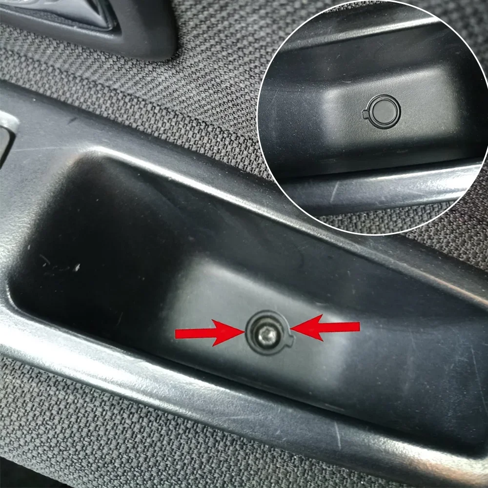 4x Car Interior Front Door Handle Storage Box Screw Plug Cap For Renault Megane II III Fluence Grand Scenic 2003-2016 7703074513