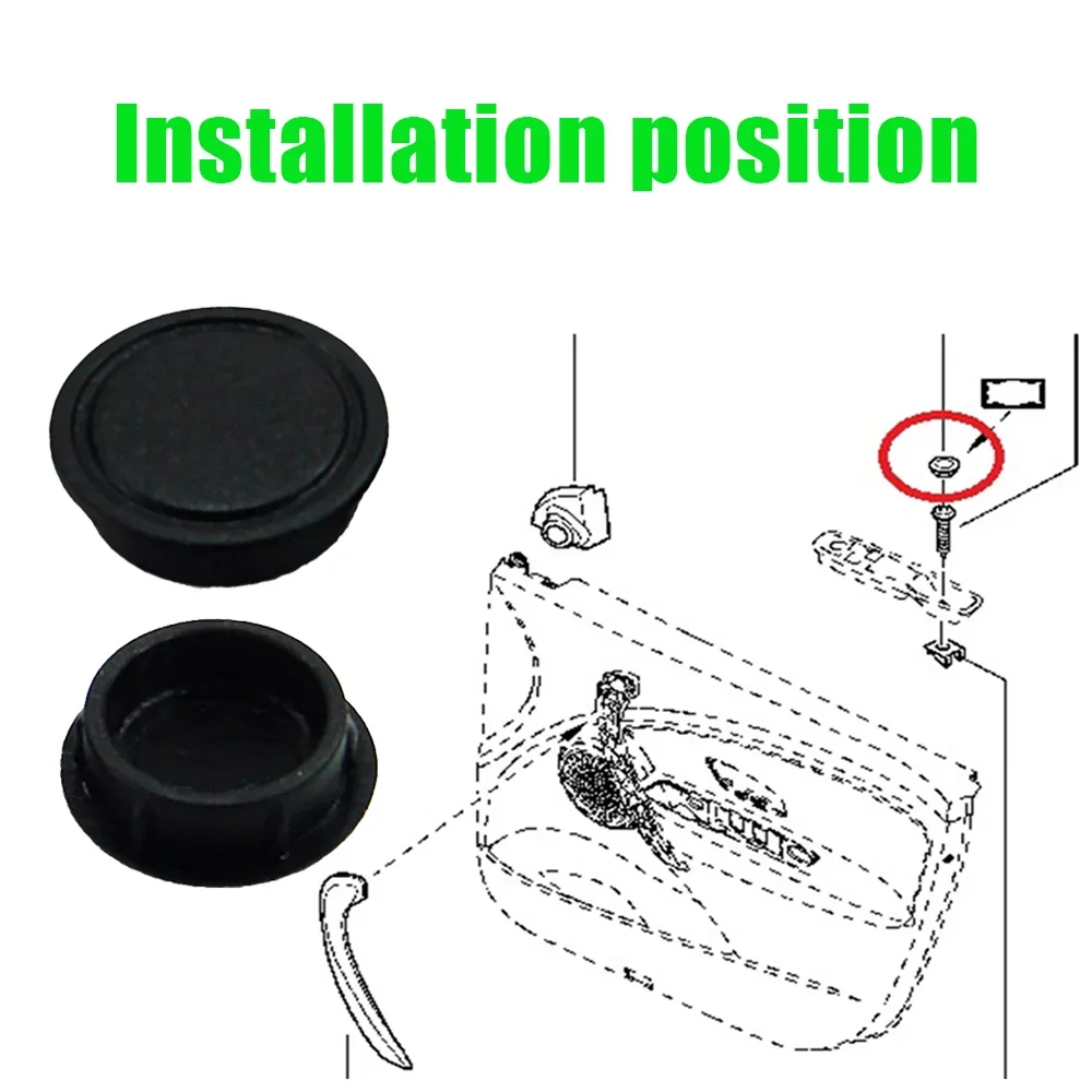 4x Car Interior Front Door Handle Storage Box Screw Plug Cap For Renault Megane II III Fluence Grand Scenic 2003-2016 7703074513