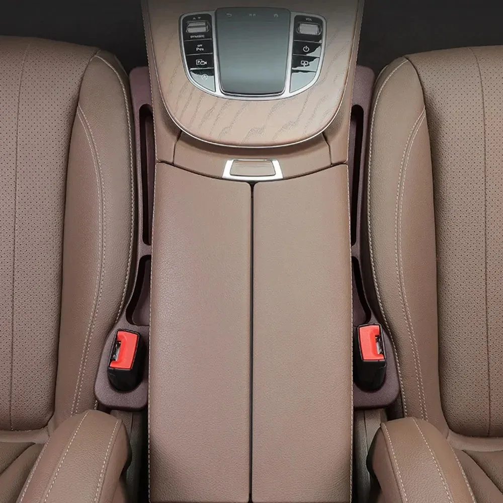 2Pcs Car Seat Gap Filler Seat Crevice Storage Box Bag Between Seats Console Organizer Decoration Interior Auto Accessories