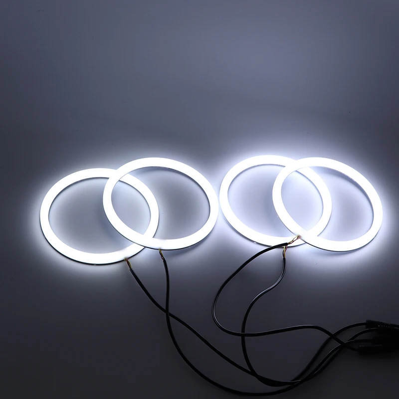 60mm 72mm 80mm 85mm 90mm 95mm 126mm 140mm 131mm 146mm 158mm White Circle Light Cotton Angel Eyes Kit for BMW E46 E36 E38 E39 E90