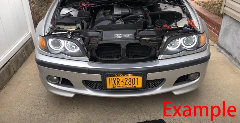 60mm 72mm 80mm 85mm 90mm 95mm 126mm 140mm 131mm 146mm 158mm White Circle Light Cotton Angel Eyes Kit for BMW E46 E36 E38 E39 E90