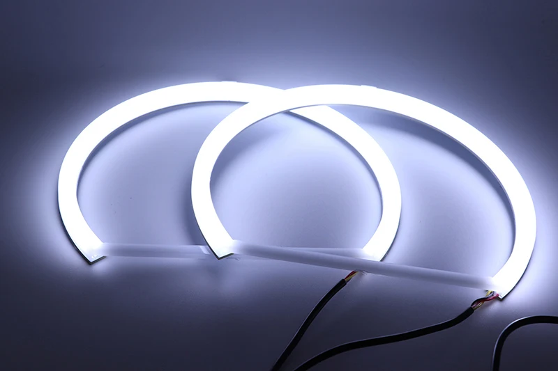 60mm 72mm 80mm 85mm 90mm 95mm 126mm 140mm 131mm 146mm 158mm White Circle Light Cotton Angel Eyes Kit for BMW E46 E36 E38 E39 E90