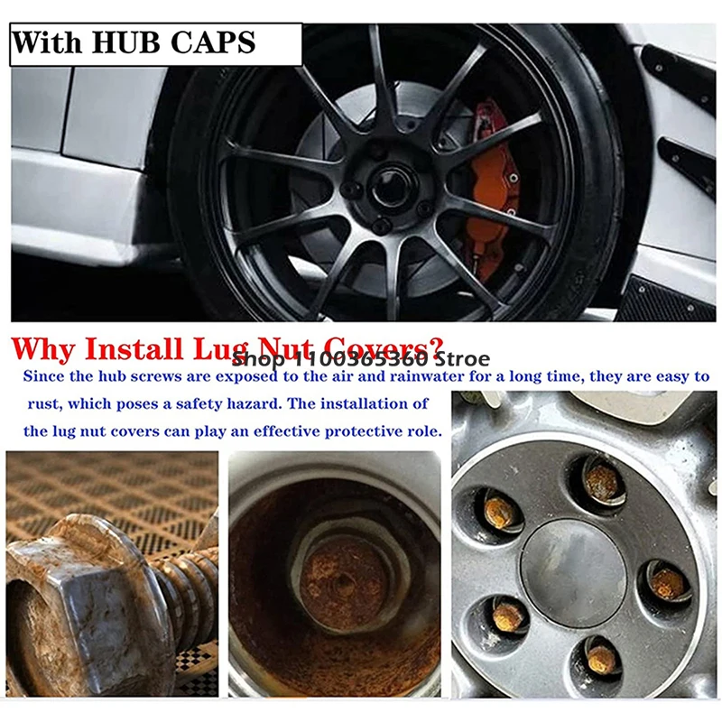 For VW Volkswagen Jetta Polo Tiguan Golf MK4 Passat B6 Seat Leon Ibiza Tire Screw Caps Accessories Car Wheel Hub Nut Bolt Covers