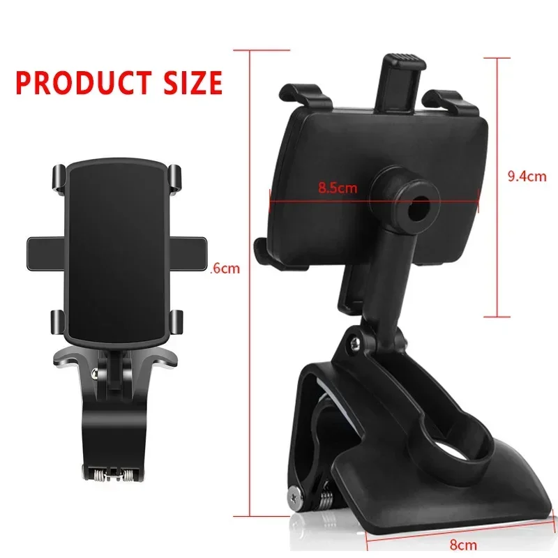 Universal Car Mobile Phone Holder 360° Rotation Dashboard Cellphone Stand GPS Support Car Phone Holder for IPhone Samsung Xiaomi