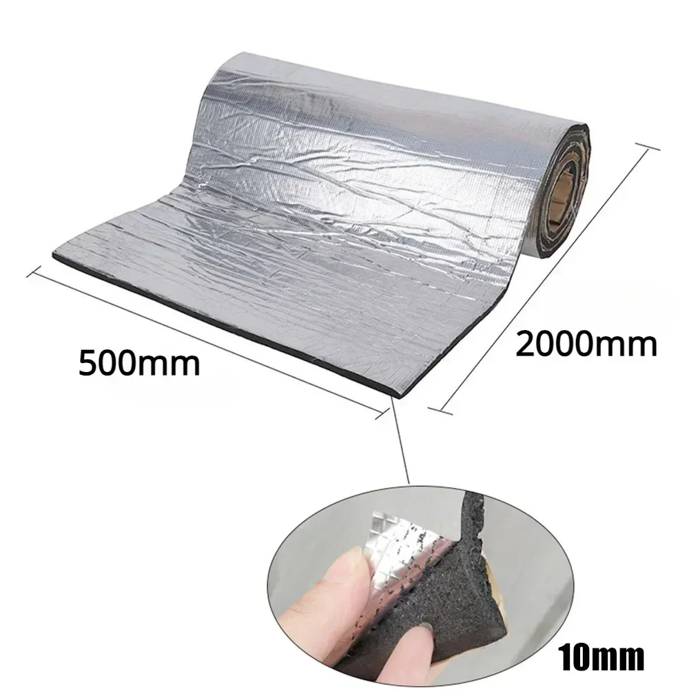 5/10MM Sound Deadener Heat Insulation Mat Car Van Sound Proofing Deadening Insulation Car Hood Insulation Silent Door Wall