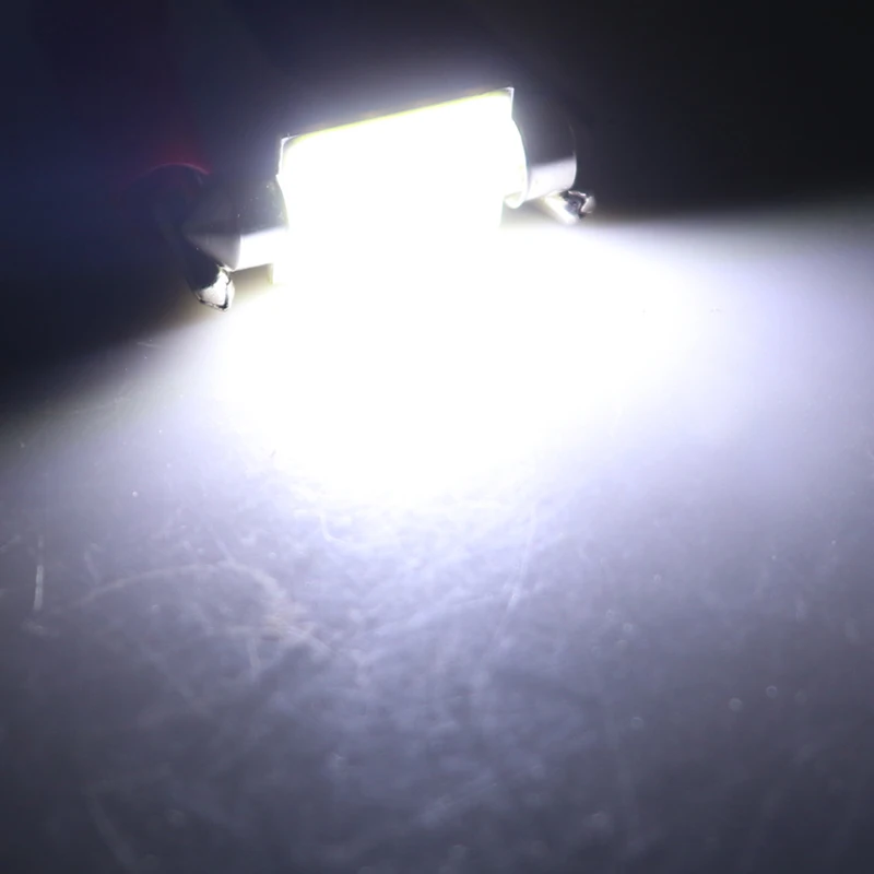 10x C5W C10W LED 31mm 36mm 39mm 42mm Festoon Bulb COB Led Car Interior Dome Light License Plate Luggage Trunk Lamp Universal